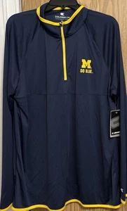 Michigan Wolverines Herren 1/4 Reißverschluss Langarm Pullover Größe XL UVP $ 49,99 - Bild 1 von 8