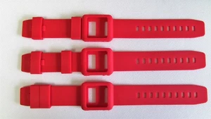 3x Red Silicone Watch Band Wrist Strap Skin Cover Apple iPod Nano 6 generat. lot - Picture 1 of 4