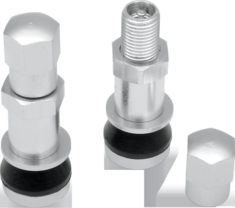 Vástagos de válvula atornillables Drag Specialties anodizados; para 0,23 pulgadas agujeros, #0360-0010 Foto 1 de 1