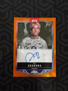 Topps 2025 cromo UFC, Kai Asakura RC automático, #25/25!!, ¡REFRACTOR NARANJA!! - Imagen 1 de 2