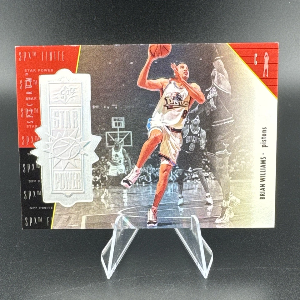 1998-99 SPx Finite Star Power Spectrum 40/250 Brian Williams #122 - Image 1 of 4
