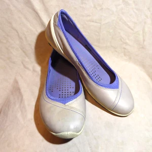🩰 ECCO Biom Ballet Flats sz 9.5 M (41) Pearl Gray Leather; Removable Insoles - Picture 1 of 20