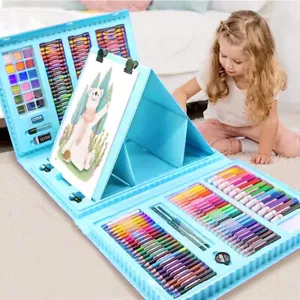 208Pcs Art Supplies Set Kids Childrens Colouring Drawing Painting Colouring - Picture 1 of 6