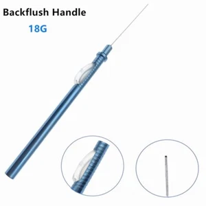 Aspiration Needle Straight with Silica Gel Cannulation Inside Backflush Handle - Picture 1 of 12