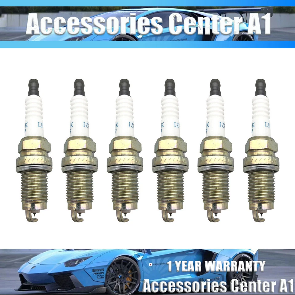 6pcs OEM 90919-01240 Spark Plugs SK16R11 91-18 Yaris Corolla Scion Prius Matrix Foto 1 de 4