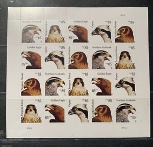 US Mint Sheet MNH VF SC#4608-4612 Eagles, Birds of Prey