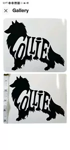 Collie Sticker Decal 4.5" x 5.5" Lassie collies dog puppy cutout die-cut - Picture 1 of 2