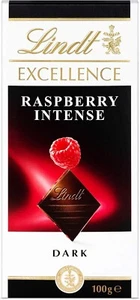 Lindt Excellence Dark Raspberry Intense Chocolate Bar, 100 g (Pack Of 5) - Picture 1 of 5