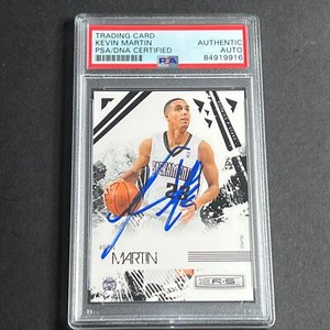 2009-10 Panini R&S #83 Kevin Martin Signed Card AUTO PSA Slabbed Kings