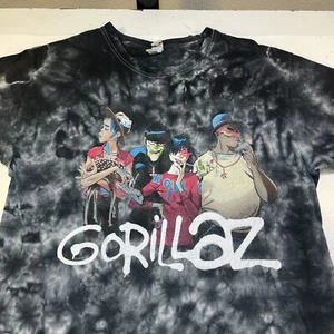 GORILLAZ MUSIC ROCK POP CONCERT TOUR TEE T SHIRT Mens M Tie Dye hip hop gorillas - Picture 1 of 3