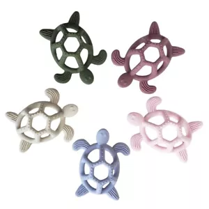 Silicone Baby Teether Turtle Chew Teething Aid Grasp Soothing Toy New - Picture 1 of 11
