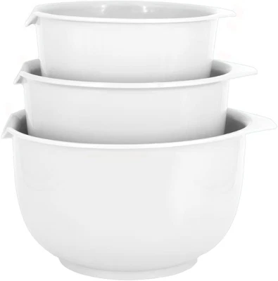 Mixing Bowls with Pour Spout, Set of 3 | Nesting Design Saves Space | Non-Slip, - Image 1 of 4