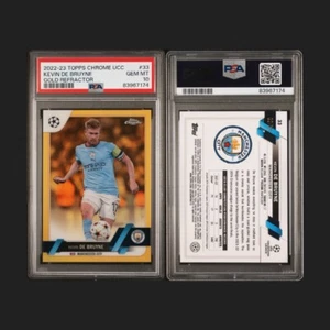 Topps Chrom UCC Gold Refraktor EDELSTEIN NEUWERTIG #/50 Kevin De Bruyne PSA 10 POP 5 - Bild 1 von 1
