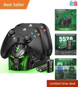 Aesthetic Xbox Controller Charger with Extra Batteries & Intelligent LED Status - Picture 1 of 9