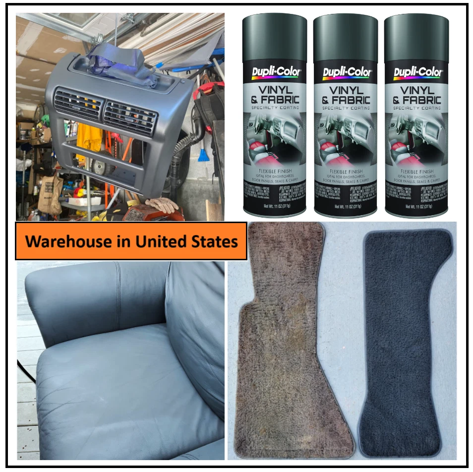 Asientos de pintura en aerosol gris, paneles de puertas de automóviles, tapas de vinilo para automóviles, salpicaderos, alfombrillas Foto 1 de 4