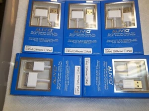5 AUVIO APPLE Cer. 3.8-ft SYNC/CHARGE CABLE 30-PIN  FOR IPOD/PAD/IPHONE,1201347 - Picture 1 of 5