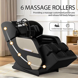 Full Body Massage Chair L Track Zero Gravity Shiatsu Massage recliner w/5 Modes - Picture 1 of 7
