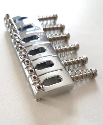 CUSTOM STYLE NEW 6 SADDLES chrome vintage 10mm TELECASTER & STRATOCASTER guitare