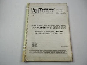Tajfun Planina Forstseilwinden Wartung Instandhaltung Ersatzteilliste 1998 - Bild 1 von 4