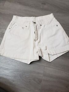 Vintage White Jordache Jean Shorts Size 3/4