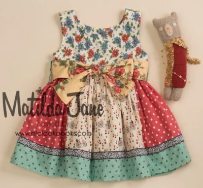 Girl Matilda Jane Platinum Morning Stroll Paneled Shasta Dress size 6 NWOT Bikes - Image 1 of 4