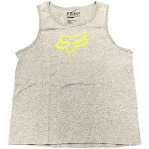 Fox Racing Tank Top Ageless Heather Grey/Yellow Boys YOUTH Medium WAS $19.50 - Picture 1 of 1