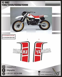 ADESIVI YZ CRYSTAL 80/125/250/490 1982 ADHESIVES/STICKERS/DECALS - Foto 1 di 2