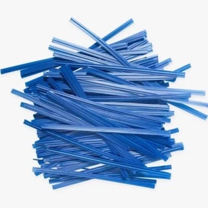 Corbatas giratorias de plástico azul de 4" *2.000 unidades* - Imagen 1 de 1