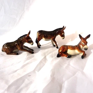 KLIMA K308 Miniature statuette en porcelaine - ANE BRUN DONKEY - Picture 1 of 9