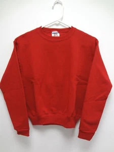 JERZEES Super Sweats Crewneck Long Sleeve RED Sweatshirt~Size YOUTH L 14-16~NWOT - Picture 1 of 4