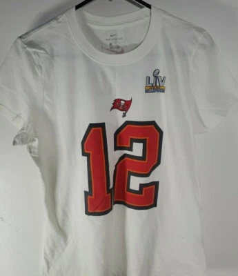 Tampa Bay Buccaneers Super Bowl Champions LIV T-Shirt Tom Brady Sz Medium Women - Image 1 of 4