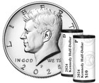 2024 PD JOHN F KENNEDY HALF DOLLAR FROM US MINT ROLLS (2 coin set)