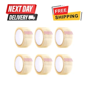 24 ROLLEN TRANSPARENT POLIERT PAKET PACKBAND VERPACKUNG KARTON VERSIEGELUNG 48 MM X 66 M - Bild 1 von 17