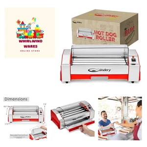 Upgraded Hot Dog Roller - Sausage Grill Cooker Machine - 6 Hot Dog Capacity -... - Picture 1 of 7