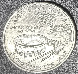 2009 P US AMERICAN SAMOA U.S. AND DC TERRITORY STATE CIRCULATED - Picture 1 of 2