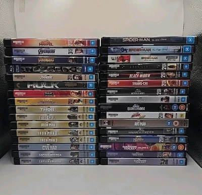 Marvel Cinematic Universe 32 Movie 4K UHD Blu-ray Bundle VGC - Region Free - Image 1 of 3