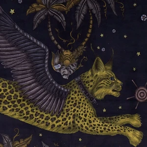 CLARKE & CLARKE BY EMMA SHIPLEY VORHANGSTOFF Luchs Samt 3,6 METER ANTHRAZIT - Bild 1 von 7