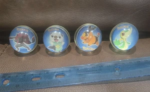 4 Pokemon Bouncy Super Rubber Ball Tomy CGTSG POLIWHIRL Rare as pictured - Picture 1 of 3