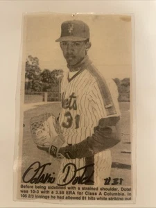 Octavio Dotel handsignierte Single A Columbia Mets Minor Leagues laminiert R.I.P. - Bild 1 von 6