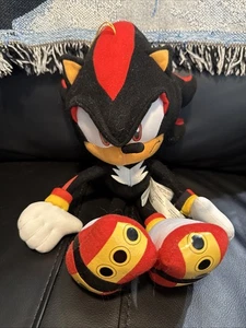 Peluche Oficial Shadow The Hedgehog 12" Great Eastern Sonic Negro Sin Etiquetas - Imagen 1 de 3