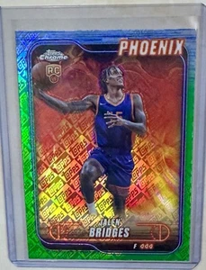 2024-25 Topps Chrome #146 Jalen Bridges Topps Green Refractor Rookie Suns RC - Picture 1 of 2