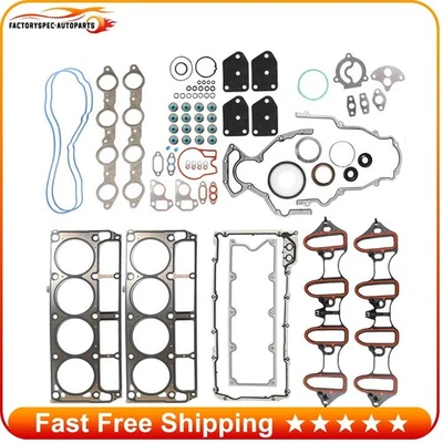 Full Head Gasket Set For Chevrolet Silverado GMC Savana 4.8L 5.3L HS26191PT-1 - Изображение 1 из 4