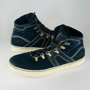 Timberland Dauset Hiker Canvas Hi Top Ankle Boots Sneakers Shoes Black Men 13 - Picture 1 of 13