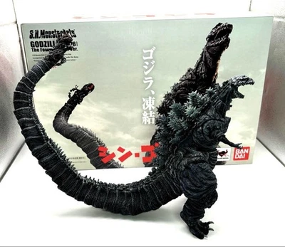 [USED] BANDAI S.H.MonsterArts Godzilla 2016 The Fourth Frozen Ver. Action Figure - Image 1 of 4