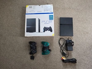 Sony PlayStation 2 Slim Console (SCPH-75001) con controller OEM + scatola - Foto 1 di 9
