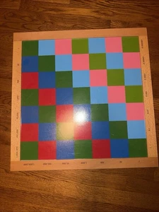 Tablero de ajedrez decimal de madera Montessori Lg + tablero de ajedrez conjunto de actividades escuela en el hogar - Imagen 1 de 6