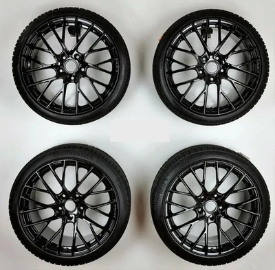 Porsche 718 MAK Monaco Winterradsatz 20 Zoll Schwarz 235/265er Continental RDK - Bild 1 von 4