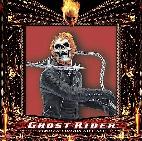 LIMITED EDITION GHOST RIDER STATUE - GIFT SET SEALED - Image 1 of 1