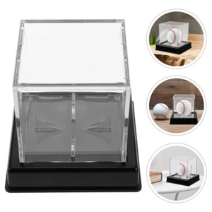 Transparente Aufbewahrungsbox Baseball Würfel Acryl Softball Vitrine - Bild 1 von 12