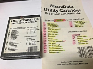 Commodore 64 UTILITY CARTRIDGE by ShareData - Picture 1 of 1